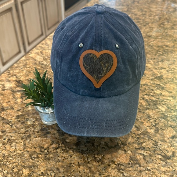 Louis Vuitton Accessories - Custom Made to 100% Cotton Ball Cap💕Heart💕